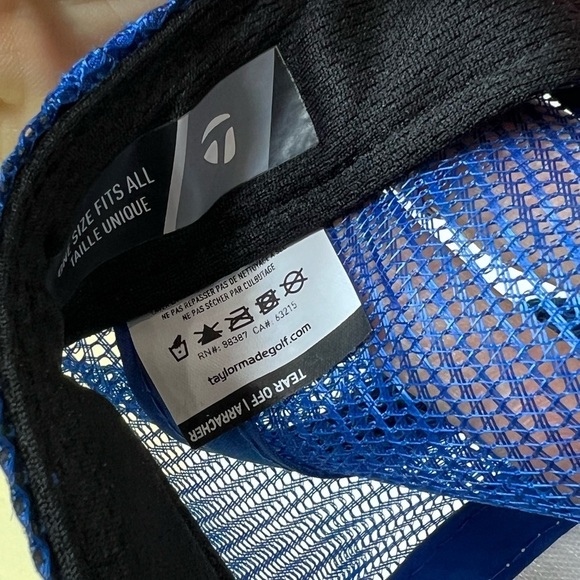 TaylorMade Retro VTG Inspired Official Patch Logo Golf Hat Cap EUC - Picture 5 of 7